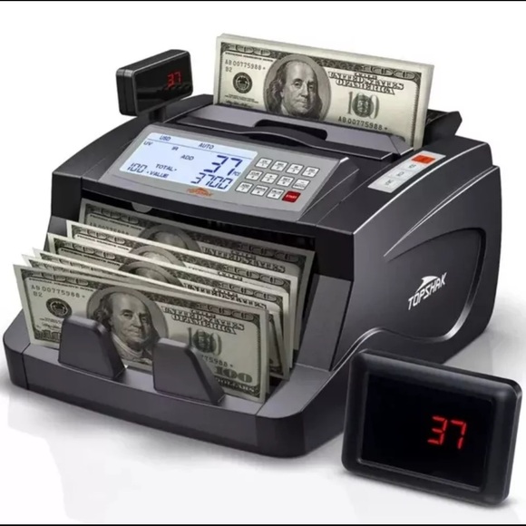TOPSHAK Money Counter Counting Machine for Bank Bill Counter BRAND NEW SEALED!! - Picture 2 of 4